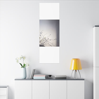 Japandi Shadow Play in Dawn | Japanese Pattern Canvas Art