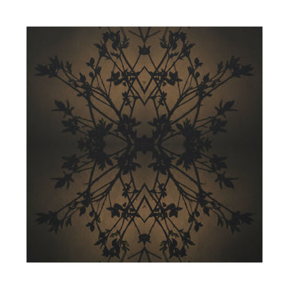 Golden Hour Shadow Play Canvas Art - Dark Japandi Seijaku