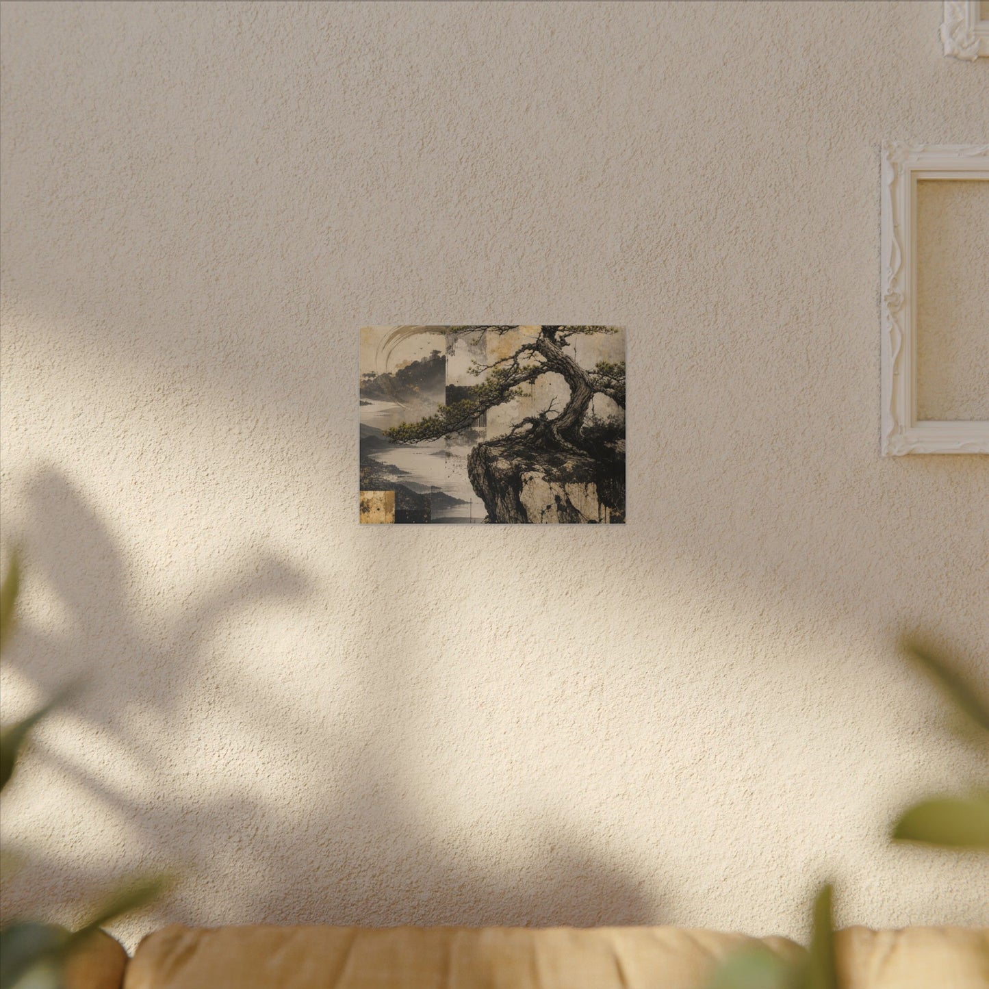 Golden Hour Pine Tree Canvas Art - Japandi Datsuzoku