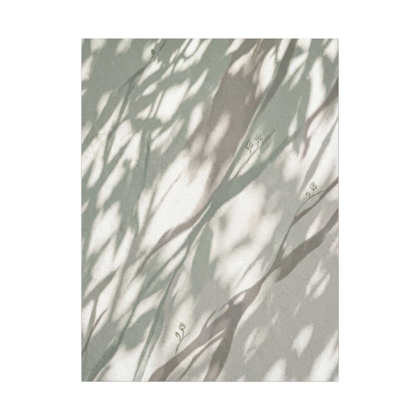 Japandi Shadow Play in Dappled | Japanese Pattern Canvas Art
