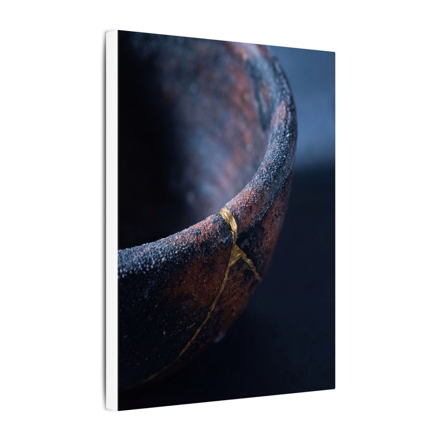 Artful Ceramic Bowl Canvas Art - Broken Beauty Kintsugi