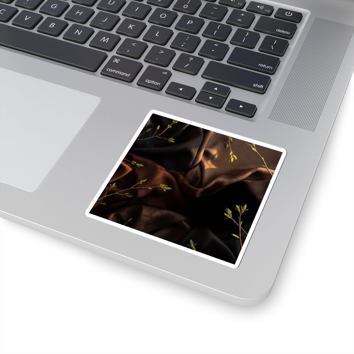 Ma Silk Drape Sticker - Dark Japandi Moody Minimal Art Print