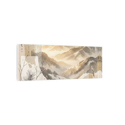 Shibui Mountain Mist Canvas Art - Japandi Japanese Pattern