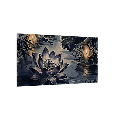 Fukinsei Lotus Flower Canvas Art - Zen Sumi E