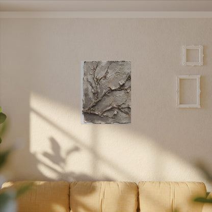 Summer Cherry Blossom Texture Canvas Art | Earthy Decor