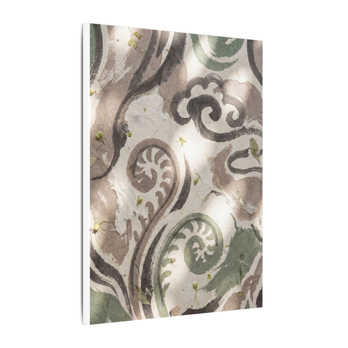 Dappled Ink Brushstroke Canvas Art - Japandi Ma