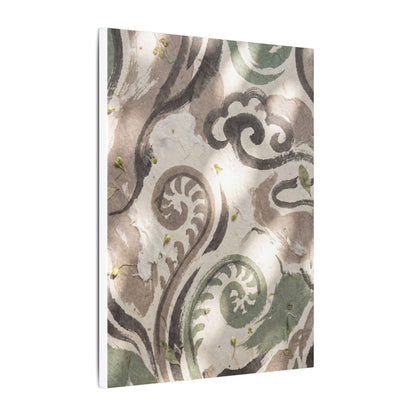 Dappled Ink Brushstroke Canvas Art - Japandi Ma