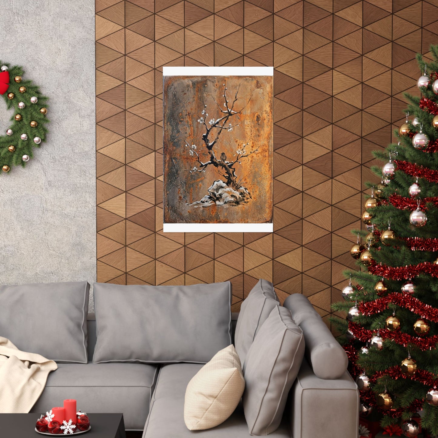 Datsuzoku Rust Patina Wall Art Print - Zen Sumi E