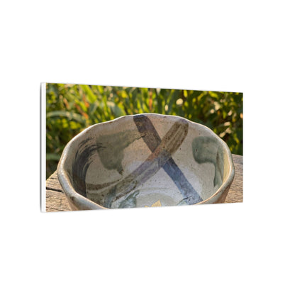 Earthy Ceramic Bowl Canvas Art - Japanese Pattern Japandi