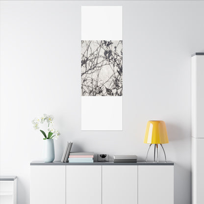 Winter Shadow Play Japanese Pattern Canvas Art | Elegant Decor