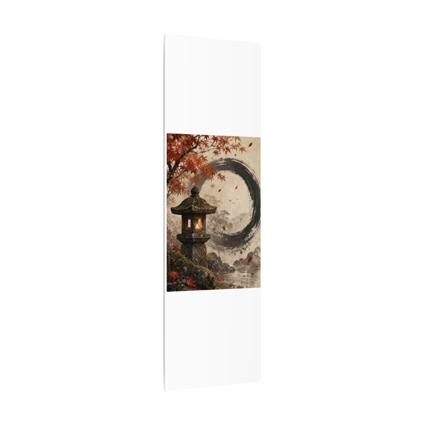 Ma Stone Lantern Canvas Art - Zen Enso