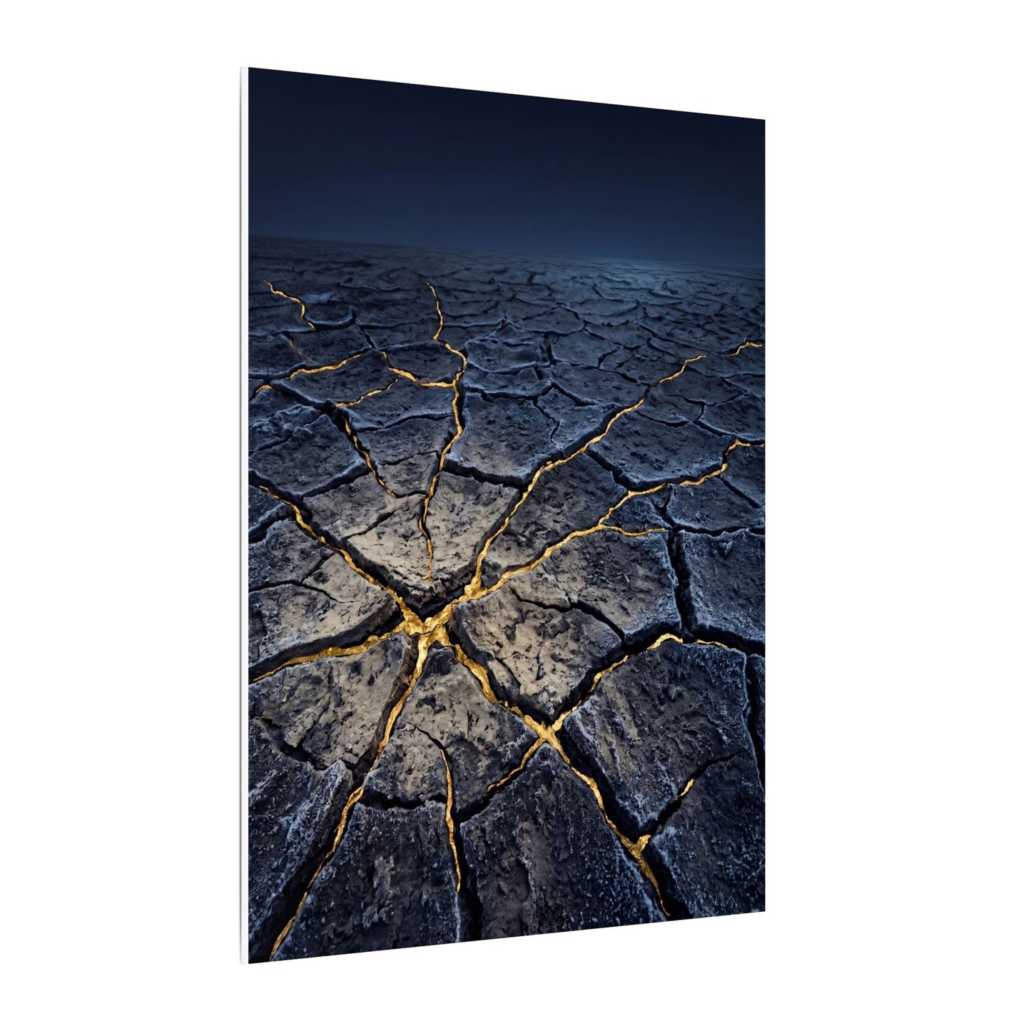 Cracked Earth Broken Beauty Canvas Art | Artful Kintsugi Art