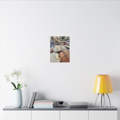 Broken Pottery Crackle Gold Canvas Art | Healing Kintsugi Art