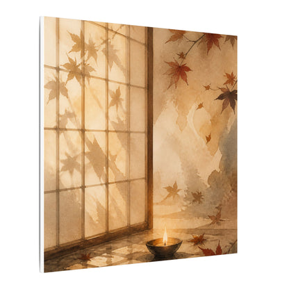 Candlelight Shoji Screen Canvas Art - Japandi Ma