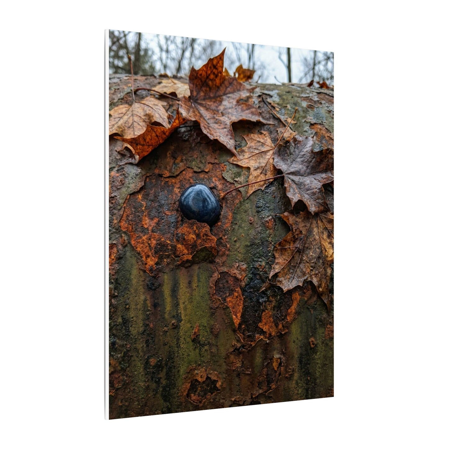 Datsuzoku Rust Patina Canvas Art - Dark Japandi Moody Minimal