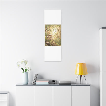 Spring Wild Mushrooms Mushroom Illustration Canvas Art | Cozy Decor