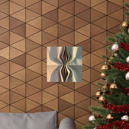 Kanso Paper Fold Wall Art Print - Japandi Minimal Line