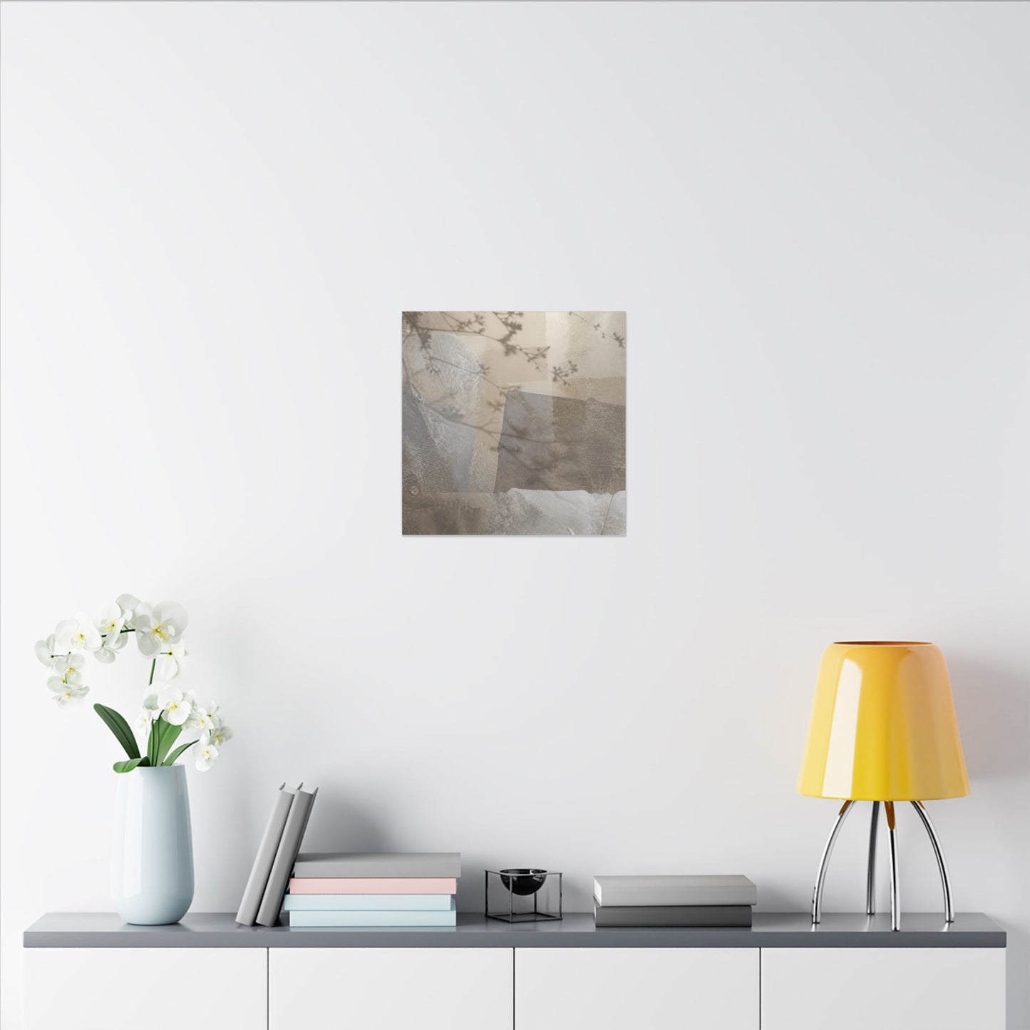 Neutral Shadow Play Canvas Art - Texture Japandi