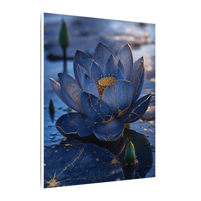 Kintsugi Lotus Flower in Dawn | Broken Beauty Canvas Art