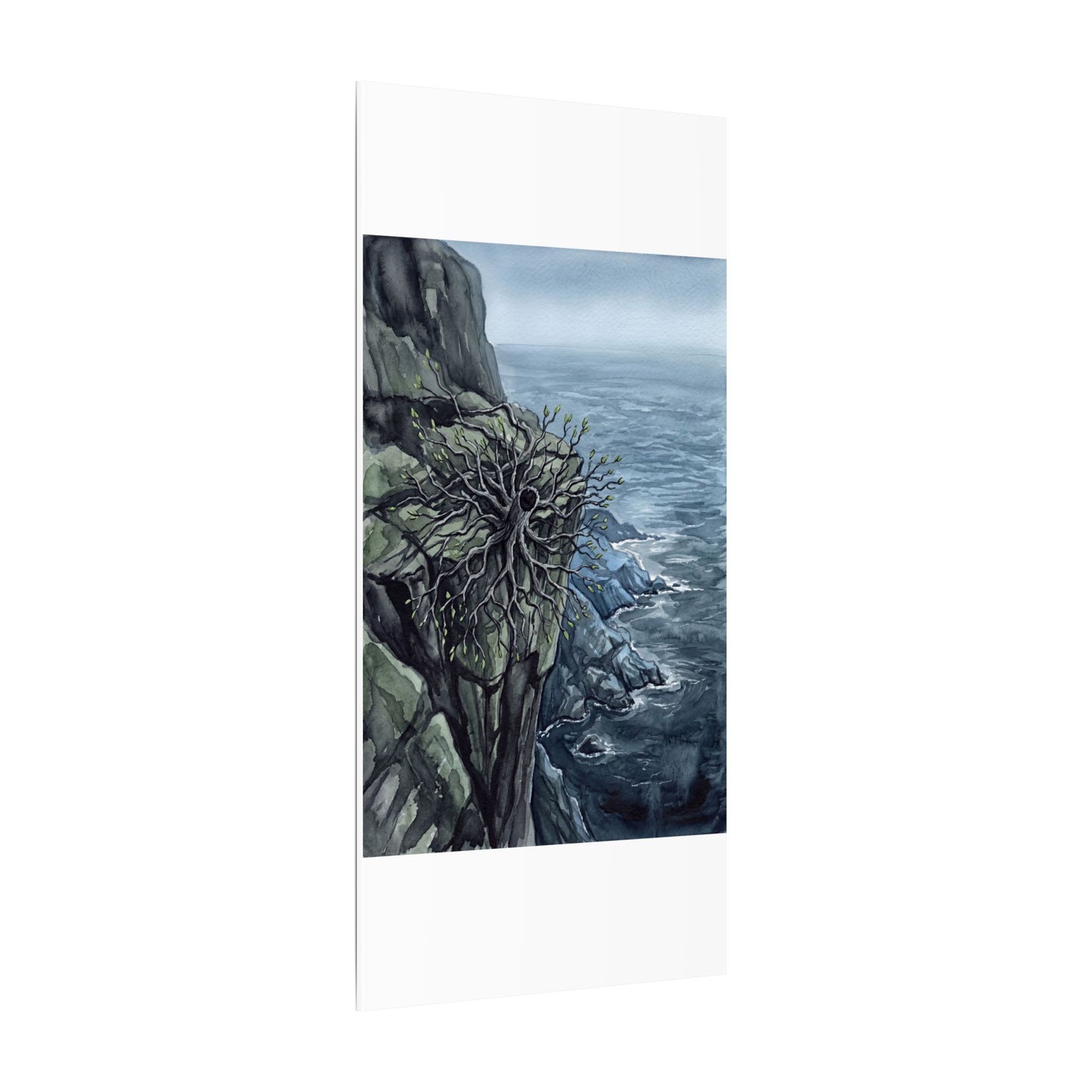 Pine Tree Spring Canvas Art | Japandi Neutral Design