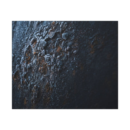 Rust Patina Canvas Art | Winter Dark Japandi Shadow Zen Art