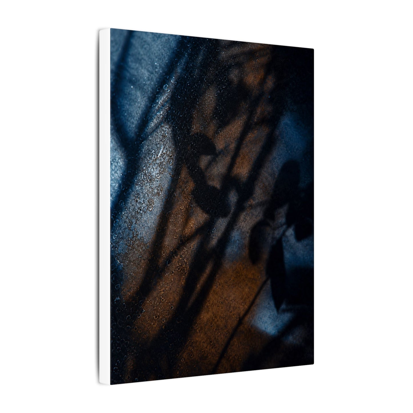Moonlight Shadow Play Canvas Art - Dark Japandi Ma