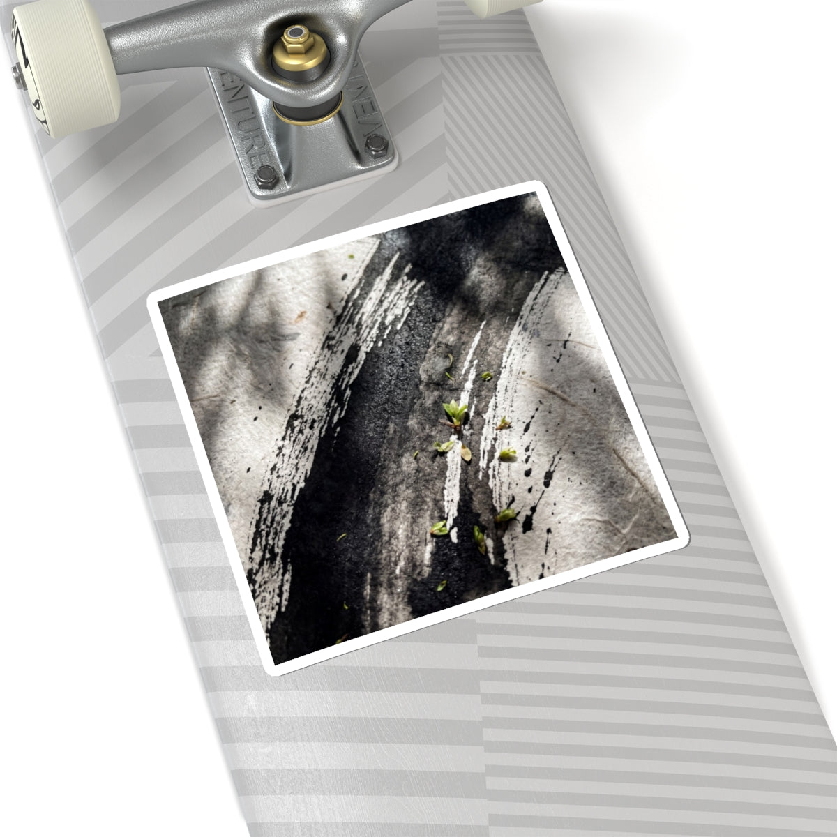 Wooden Bridge Sticker | Spring Dark Japandi Moody Minimal Art