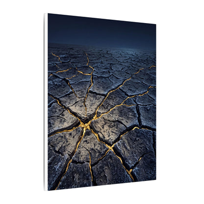 Cracked Earth Broken Beauty Canvas Art | Artful Kintsugi Art