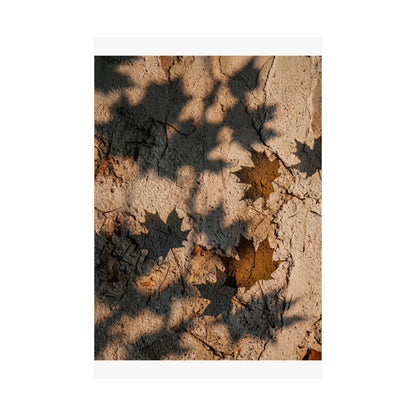 Shadow Play Texture Wall Art Print | Cozy Japandi Art