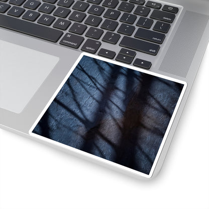 Winter Shadow Play Moody Minimal Sticker | Luxurious Decor Art Print