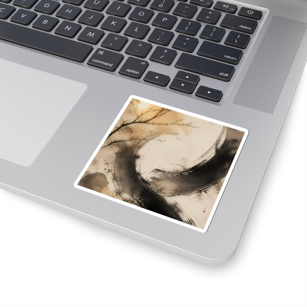 Ma Ink Brushstroke Sticker - Japandi Watercolor
