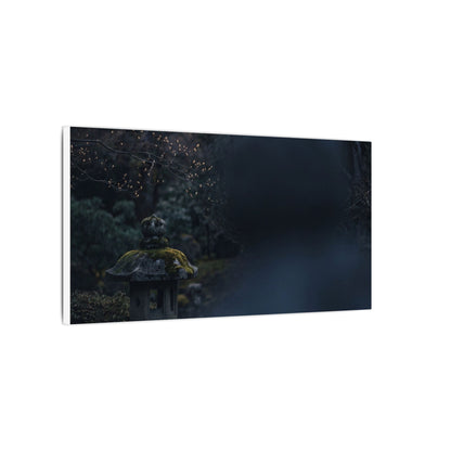 Spring Stone Lantern Moody Minimal Canvas Art | Bold Decor