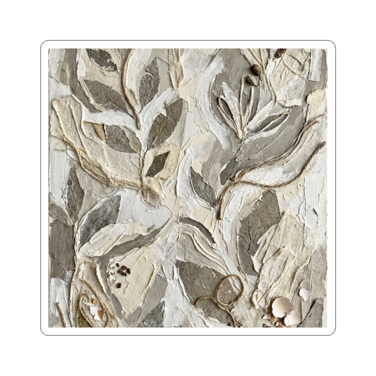 Japandi Textured Sticker Art Print