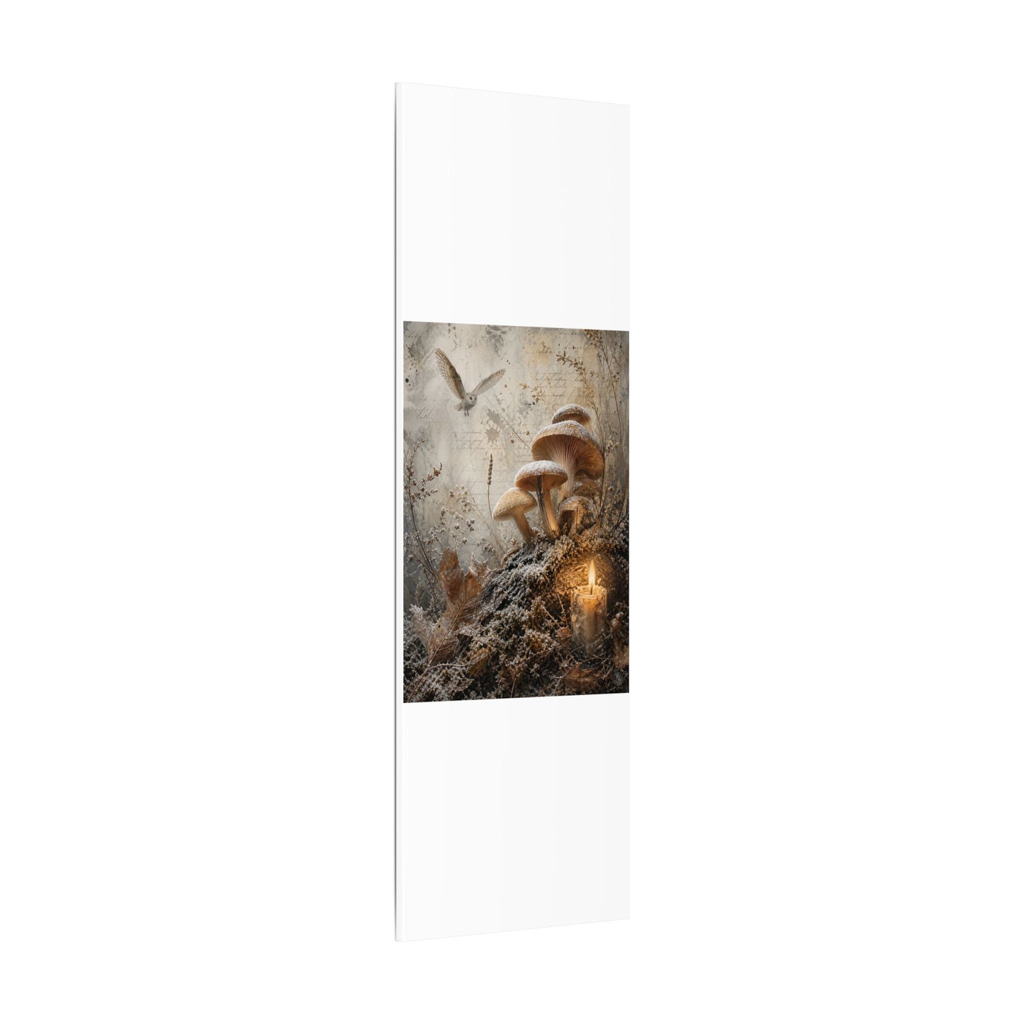 Wild Mushrooms Texture Canvas Art | Elegant Japandi Art