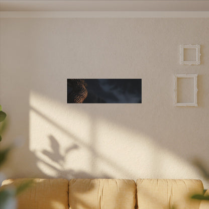 Bold Pine Tree Canvas Art - Shadow Zen Dark Japandi