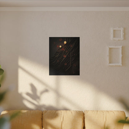 Autumn Silk Drape Moody Minimal Canvas Art | Moody Decor