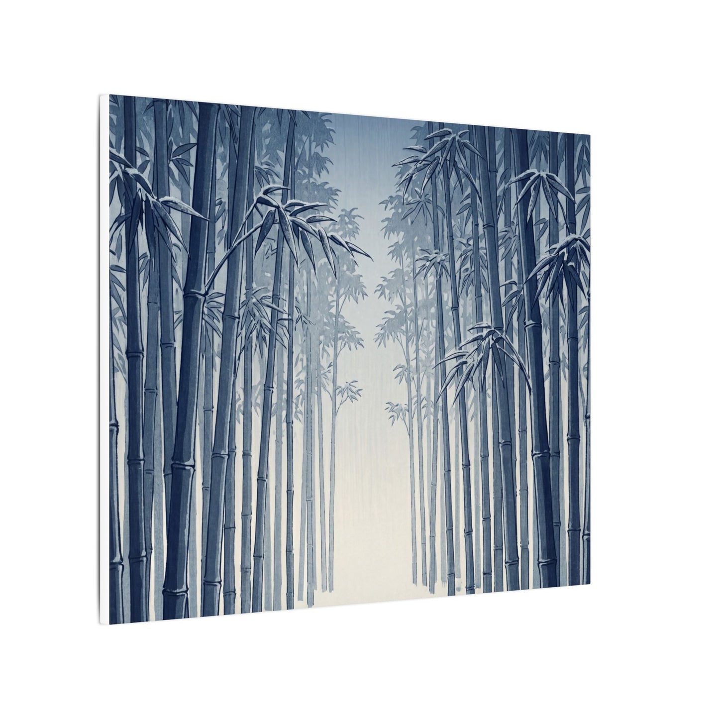 Bamboo Grove Canvas Art | Winter Zen Ukiyo E Inspired Art