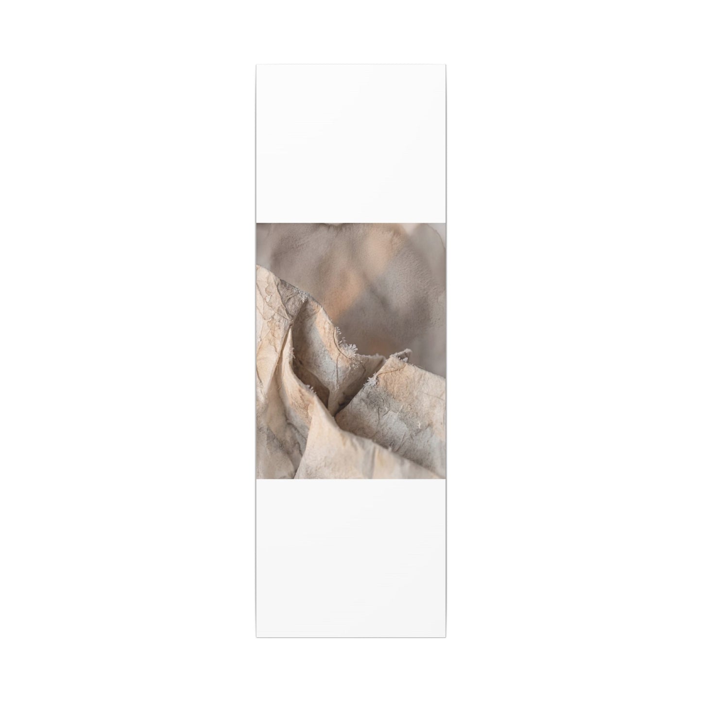 Japandi Paper Fold in Candlelight | Watercolor Canvas Art