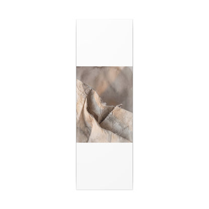 Japandi Paper Fold in Candlelight | Watercolor Canvas Art