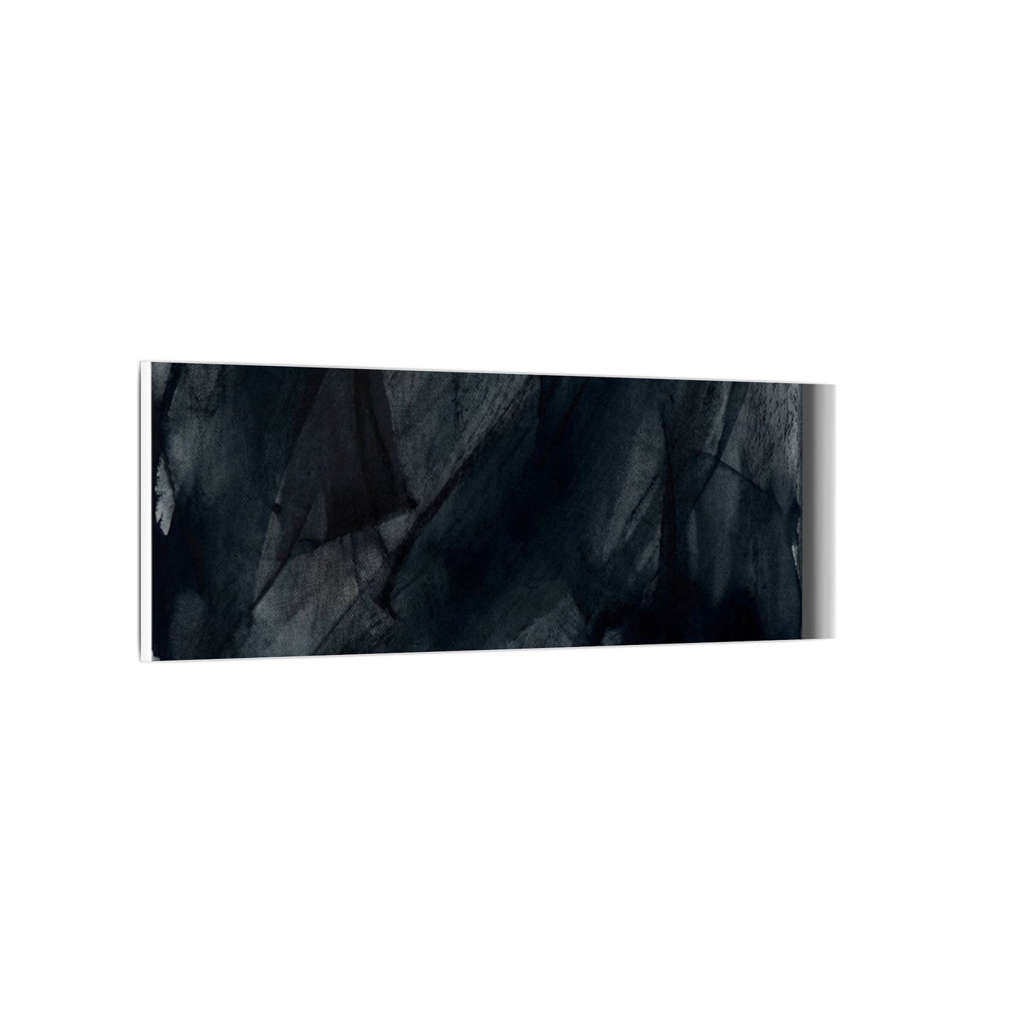 Deep Tones Dark Japandi Charcoal Canvas Art
