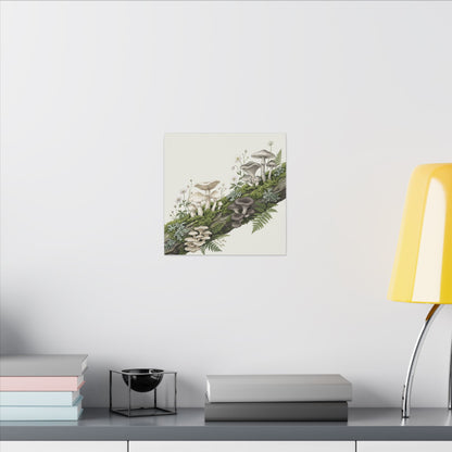 Dappled Wild Mushrooms Canvas Art - Japandi Ma