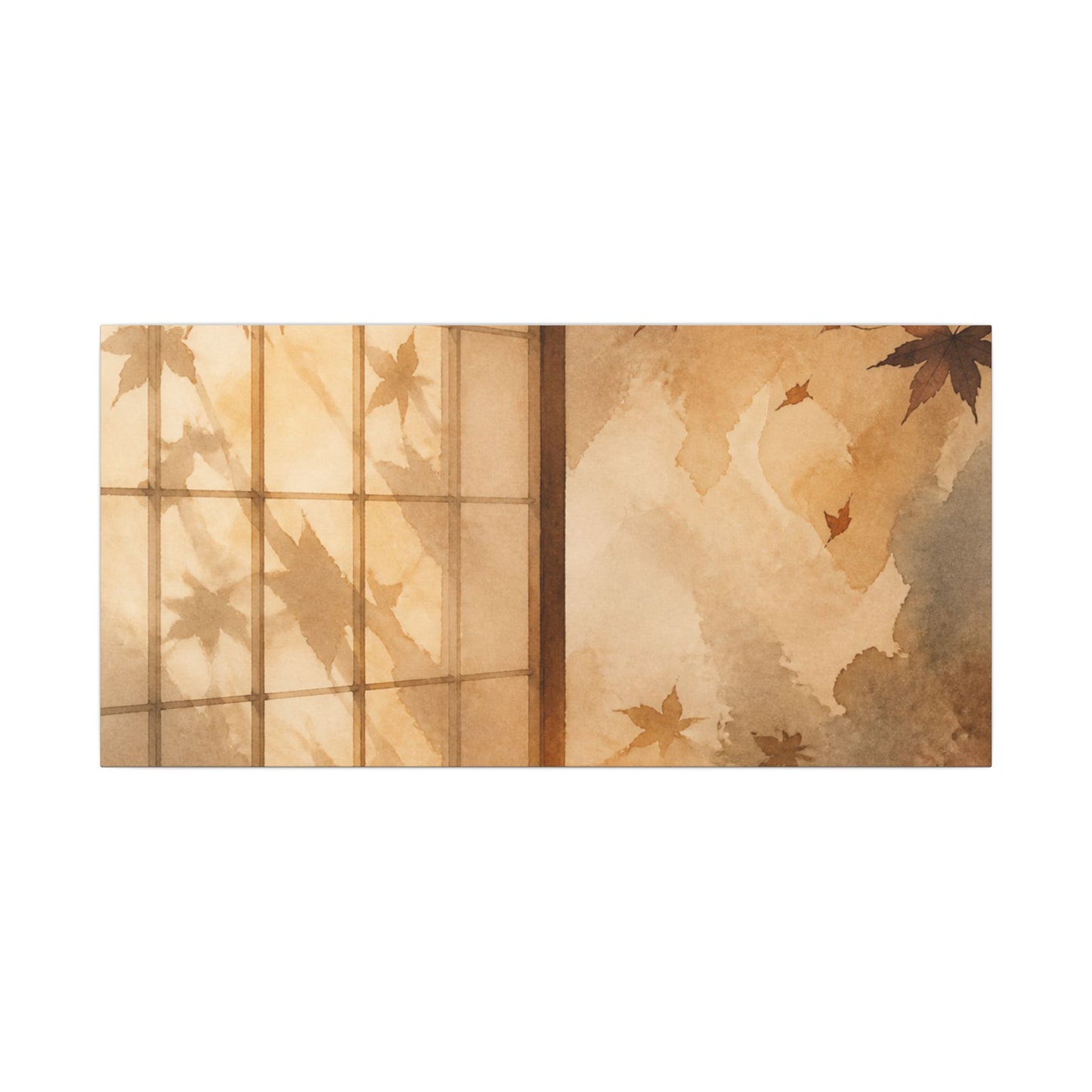Candlelight Shoji Screen Canvas Art - Japandi Ma