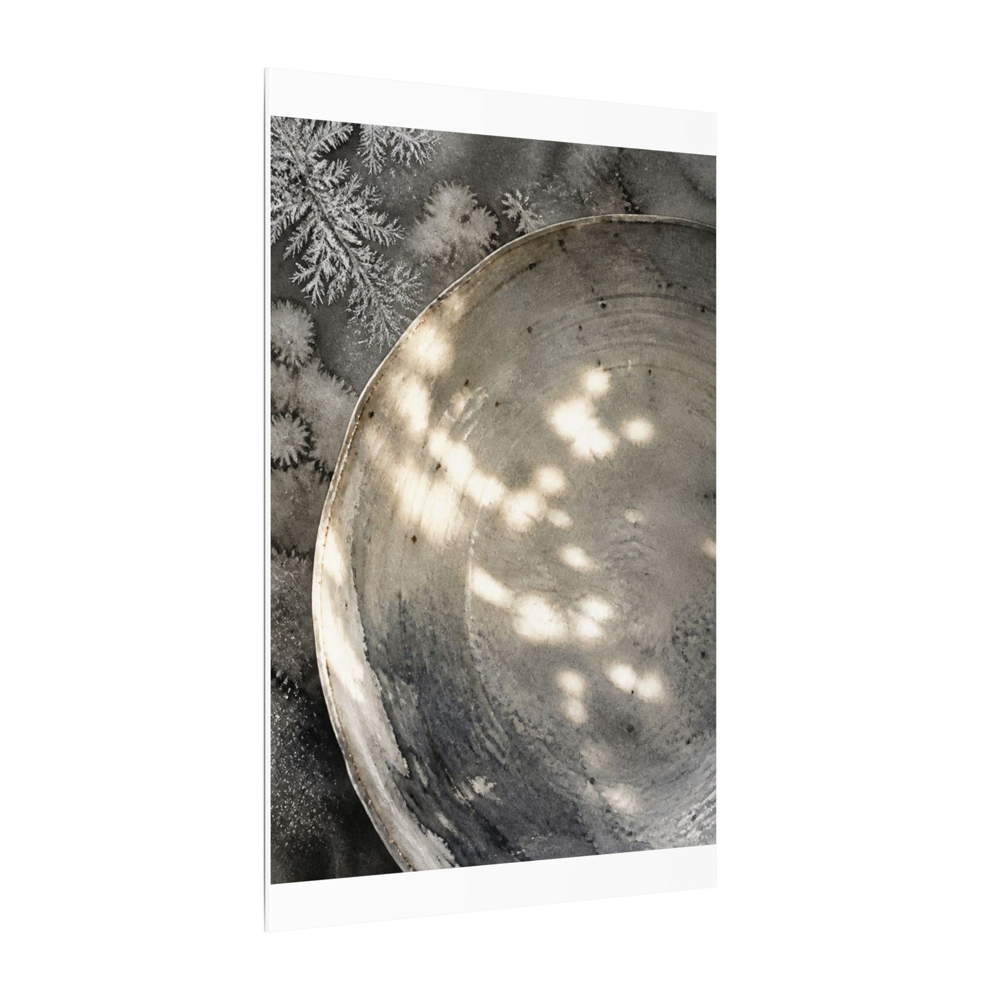 Ceramic Bowl Watercolor Canvas Art | Warm Japandi Art