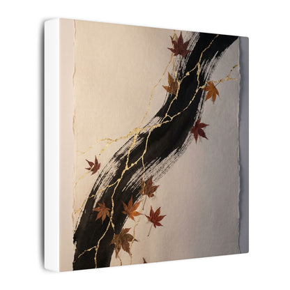 Dawn Ink Brushstroke Canvas Art - Kintsugi Ma