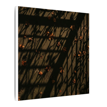 Shadow Play Canvas Art | Autumn Dark Japandi Moody Minimal Art
