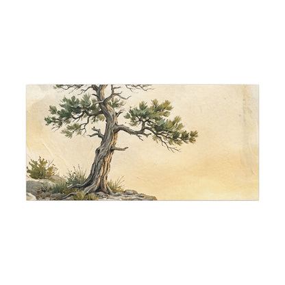 Pine Tree Canvas Art | Summer Japandi Texture Art