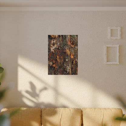 Rust Patina Canvas Art | Autumn Japandi Texture Art