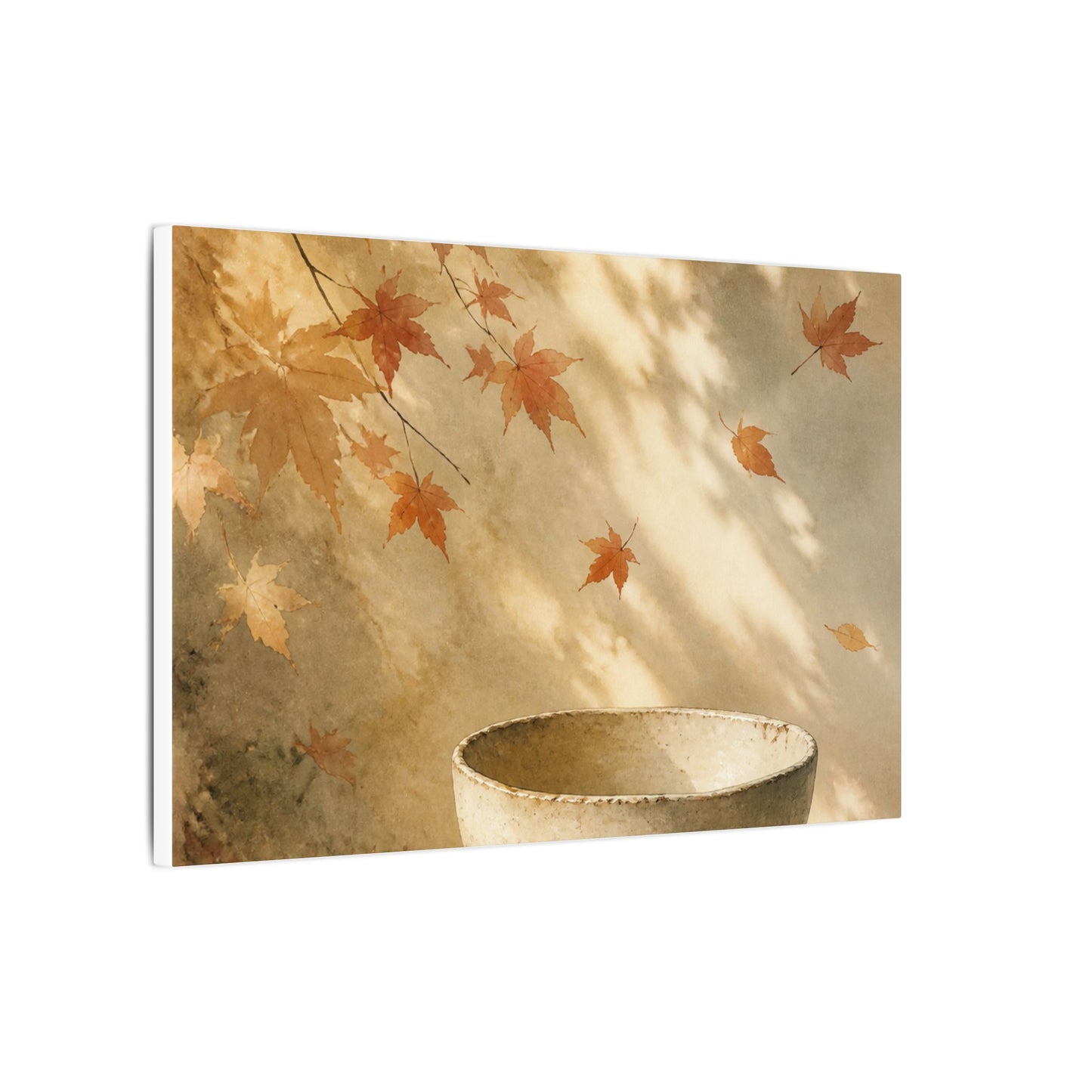 Japandi Ceramic Bowl in Dappled | Watercolor Canvas Art