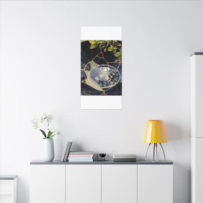 Water Ripple Spring Canvas Art | Kintsugi Beautiful Design