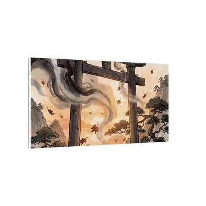 Torii Gate Ukiyo E Inspired Canvas Art | Serene Zen Art